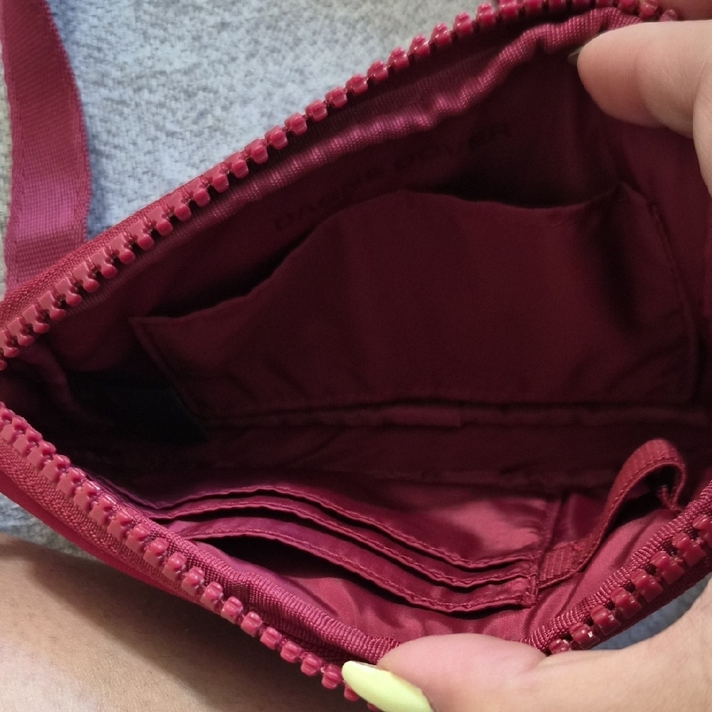 Dagne Dover Crossbody Pouch in Deep Berry - Picture 3 of 5